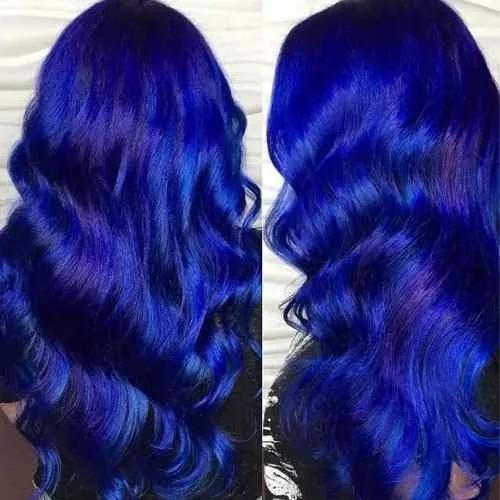 Kit Cabelo Azul Royal 2 Tinta 1 Matiz 250G 2 Ox 30 Volumes M