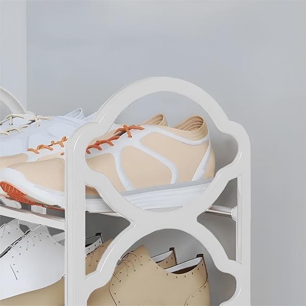 Miniatura Sapateira De 4 Andares Branca Rack Organizadora Para Sapatos