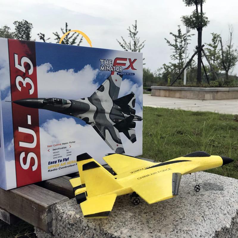 Jato Su35 De Controle Remoto, Voo Rapido 120M, Alta Resist.