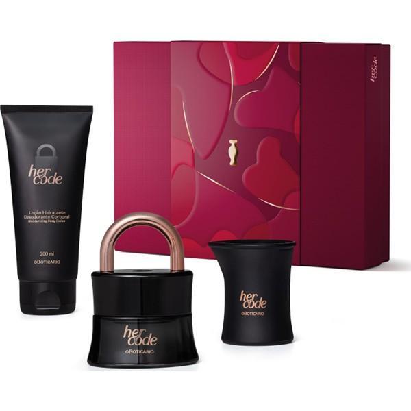 Miniatura Presente Feminino Kit Perfume Her Code O Boticário