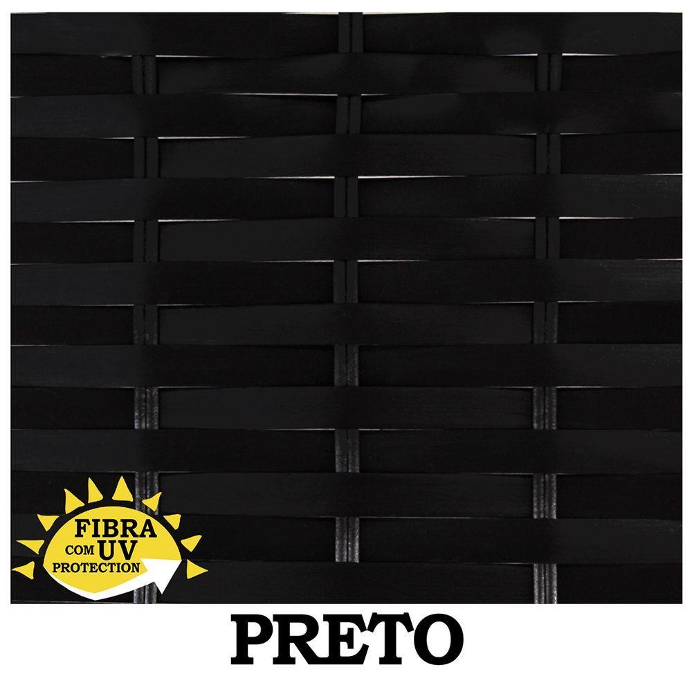 Miniatura Conjunto Com 4 Cadeiras E Mesa De Centro Canadá Cor Preto