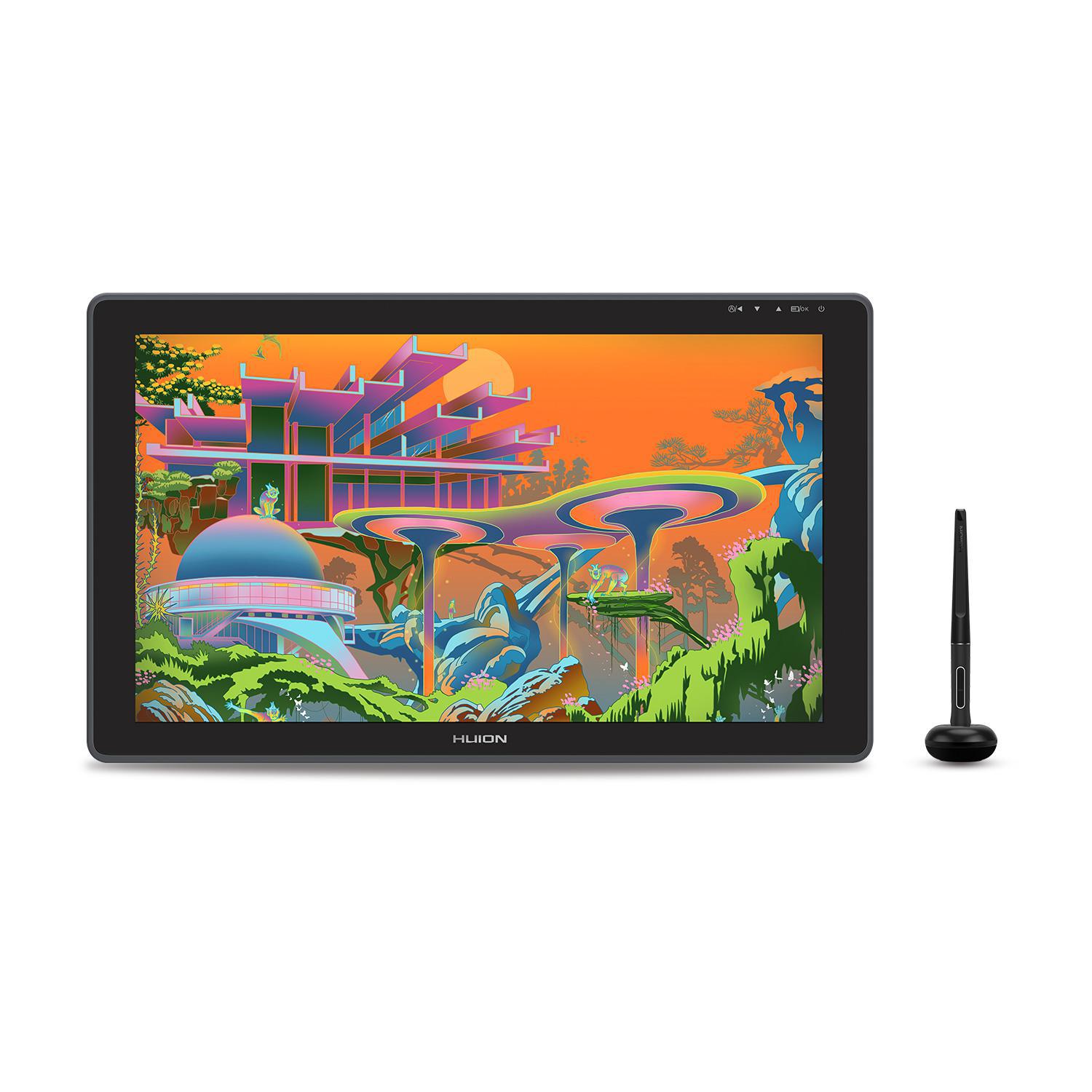 Miniatura Mesa Digitalizadora Huion Kamvas 22 Plus Caneta E Suporte Windows - Black - Usb - Huion Kamvas - Com caneta
