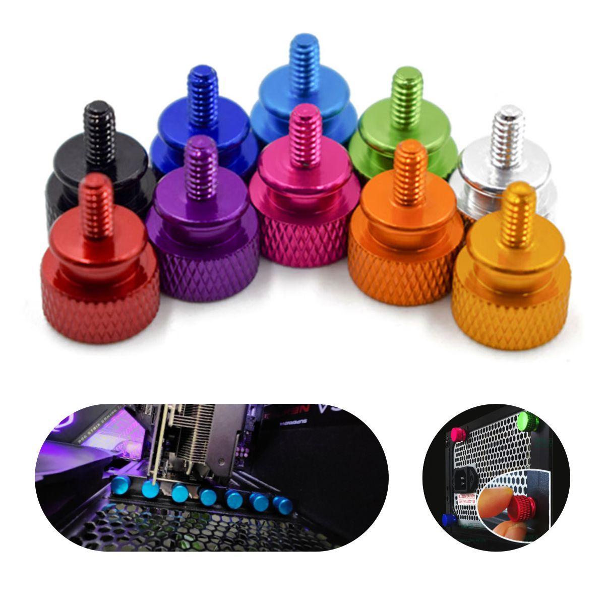 Miniatura Kit 7X Parafuso Para Pc Gamer Colorido Gabinete Computador