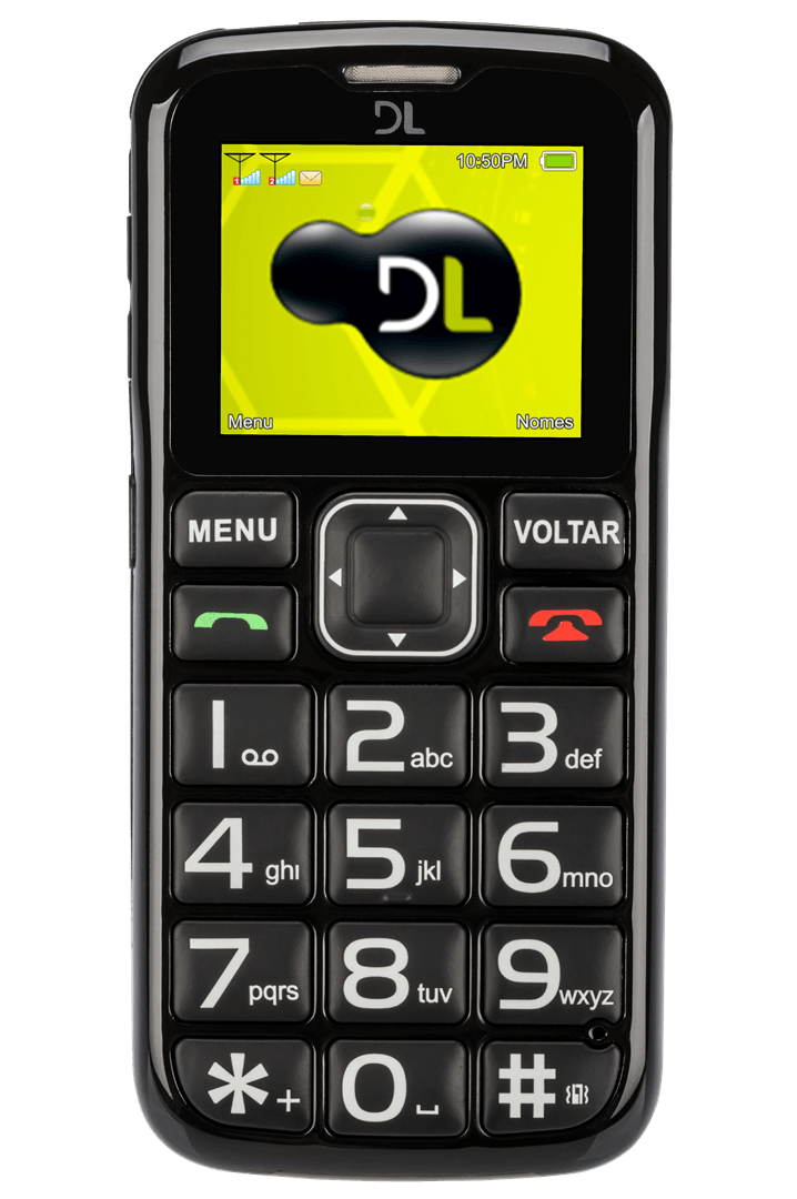 Miniatura Celular DL Yc-110 Dual Chip Preto
