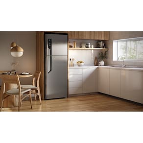 Geladeira Electrolux Frost Free TF71S Duplex Efficient com AutoSense Inox Look - 480 litros 110V