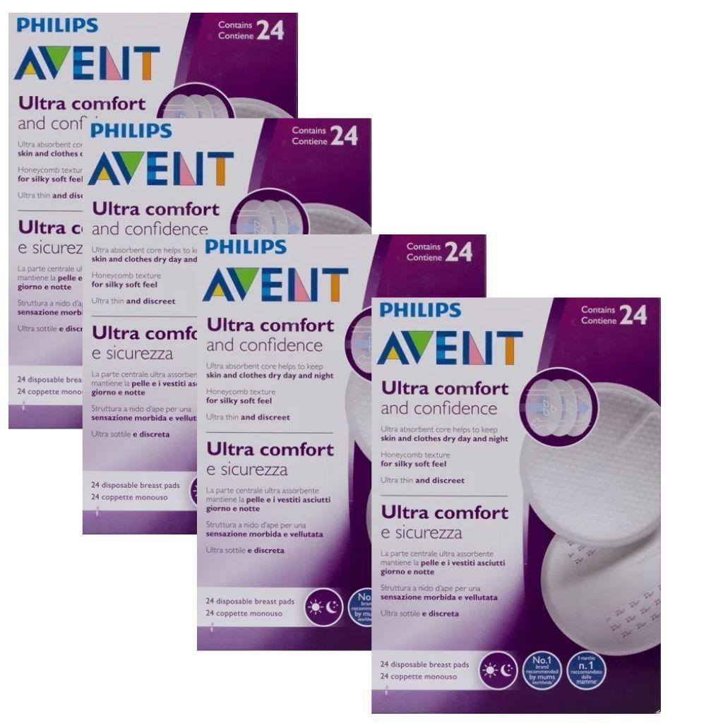 Miniatura Absorvente Descartável Para Seios 4 Cx - Philips Avent