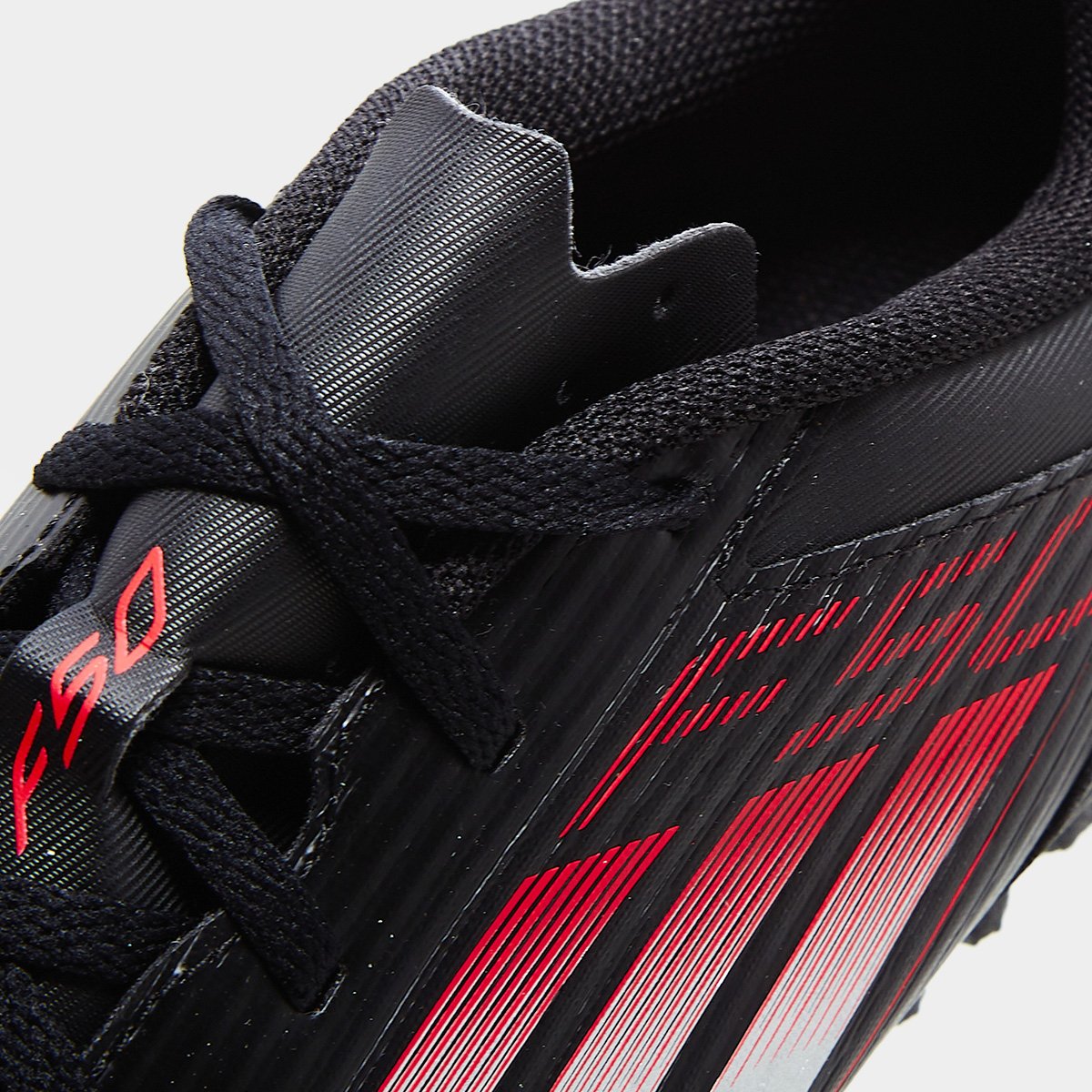 Chuteira Society Adidas F50 Club Unissex Preto+Vermelho - 37