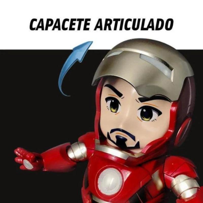 Robô Brinquedo Dançante Homem Ferro Herói Dançarino Boneco