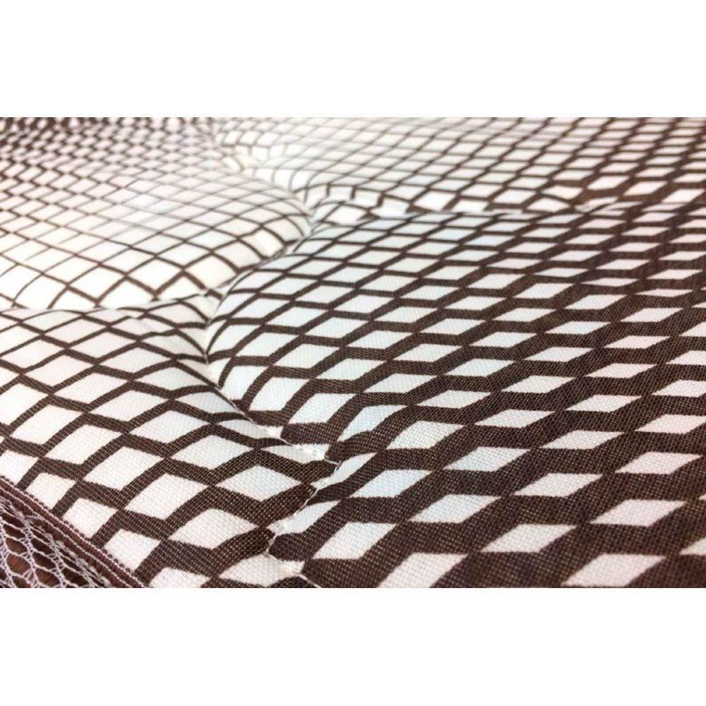 Miniatura Cama Box Baú King: Colchão Ortopédico Ortobom Light + Base Crc Courano White(186X198)