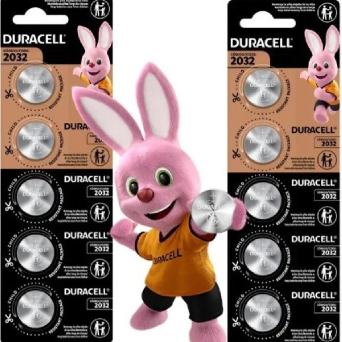 Miniatura Pilha Bateria Duracell Cr2032 Moeda - Kit 10 Baterias