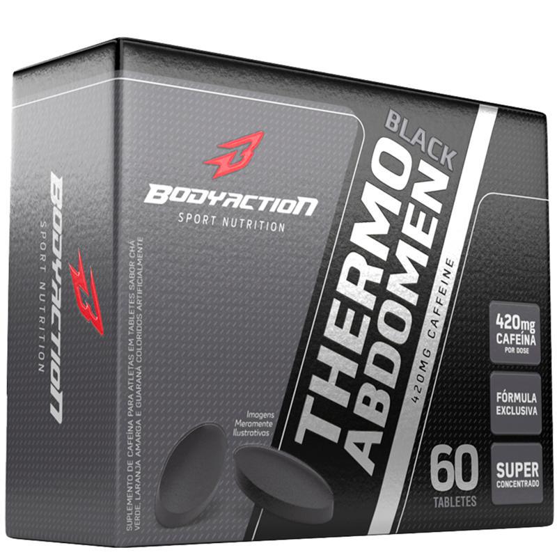 Miniatura Thermo Abdomen Black 60 Comprimidos Body Action