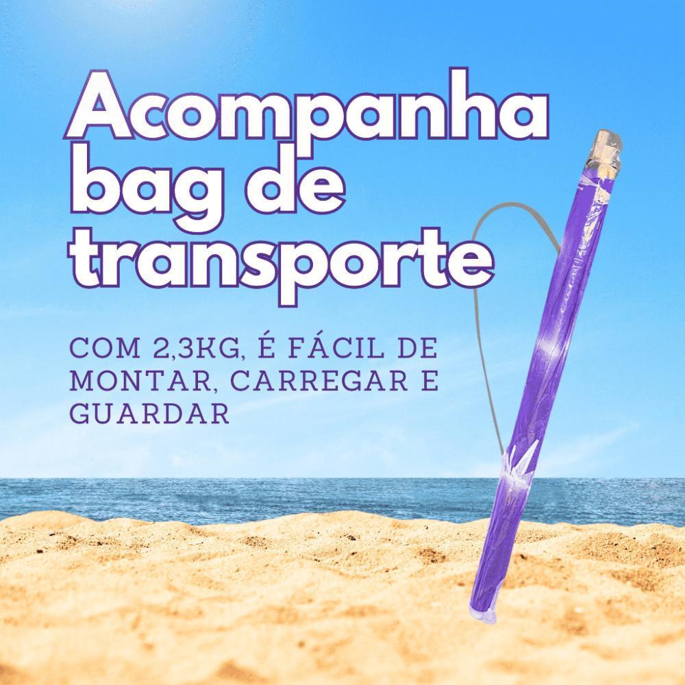 Miniatura Guarda Sol Gigante Articulável 2,40M Praia Piscina Reforçado