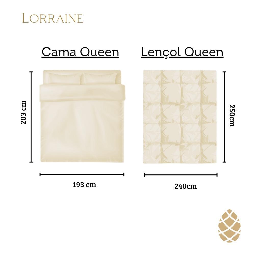 Jogo De Cama Queen Sultan 180F Sonhare Prata Grid Cinza 4 Pç