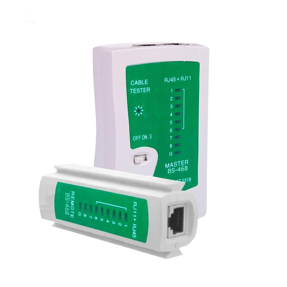 Miniatura Testador Teste Crimpagem Cabo Rede Lan Rj45 Rj11 Com Nfe