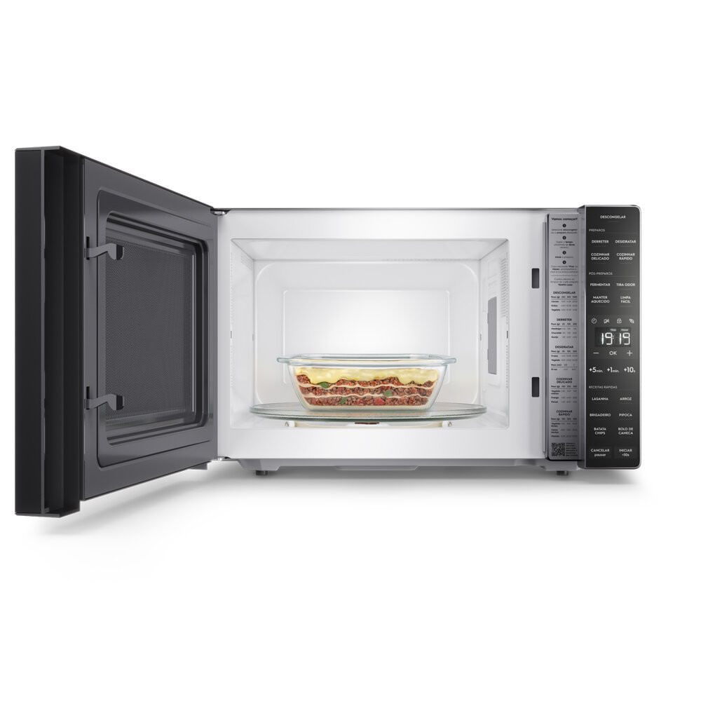 Miniatura Forno Micro-ondas Limpa Fácil Electrolux 36 Litros ME36S Prata - 110V