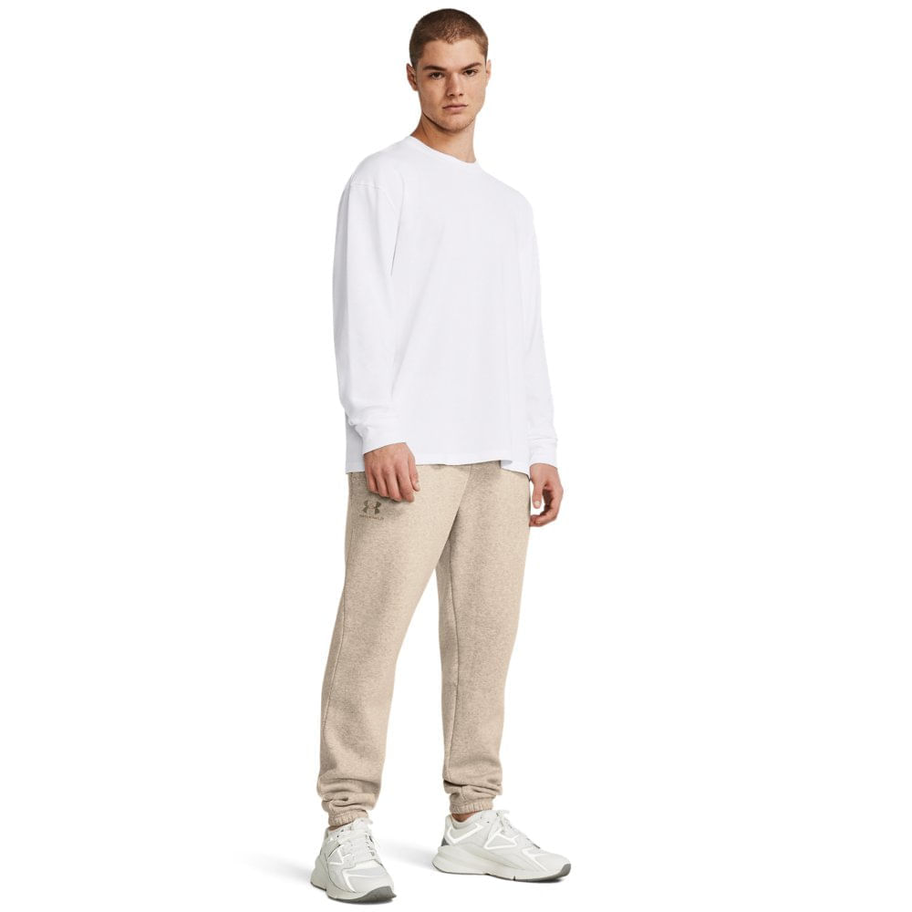 Miniatura Calça Masculina Under Armour Essential Fleece Marrom - P