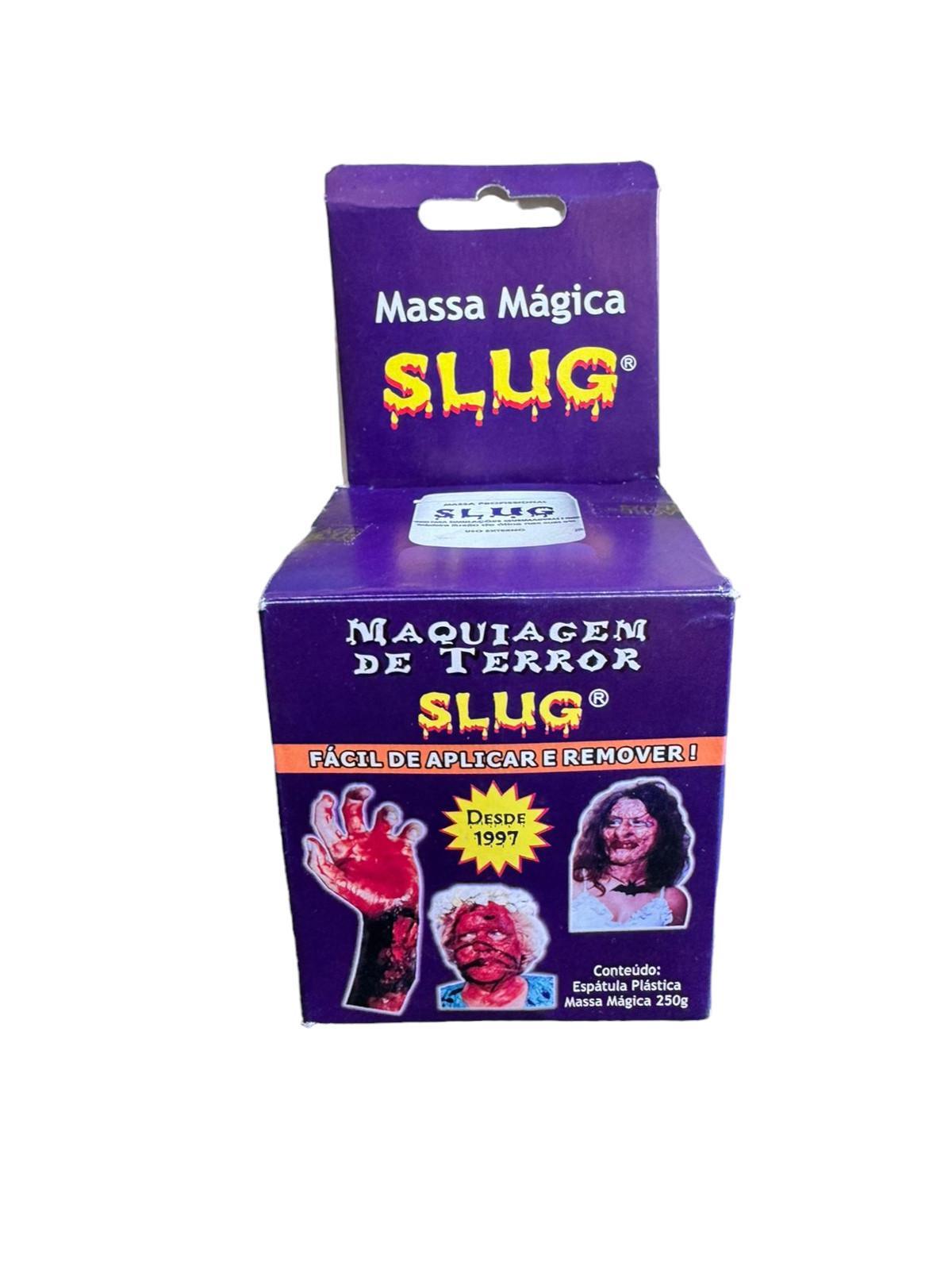 Miniatura Massa Maquiagem De Terror Efeitos Moldavel Slug 250 Gr