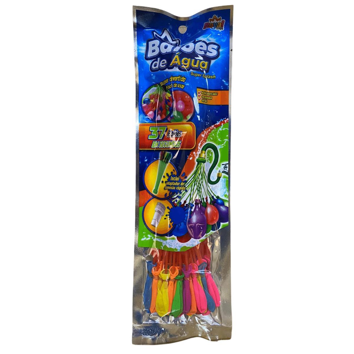 Miniatura Kit Com 37 Balões De Agua Para Guerra De Bexiga Com Amigos