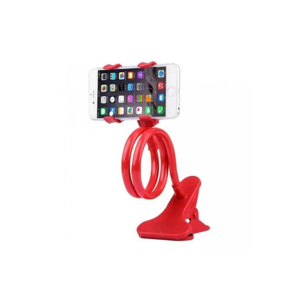 Miniatura Suporte Universal Celular Articulado E Flexível Vermelho