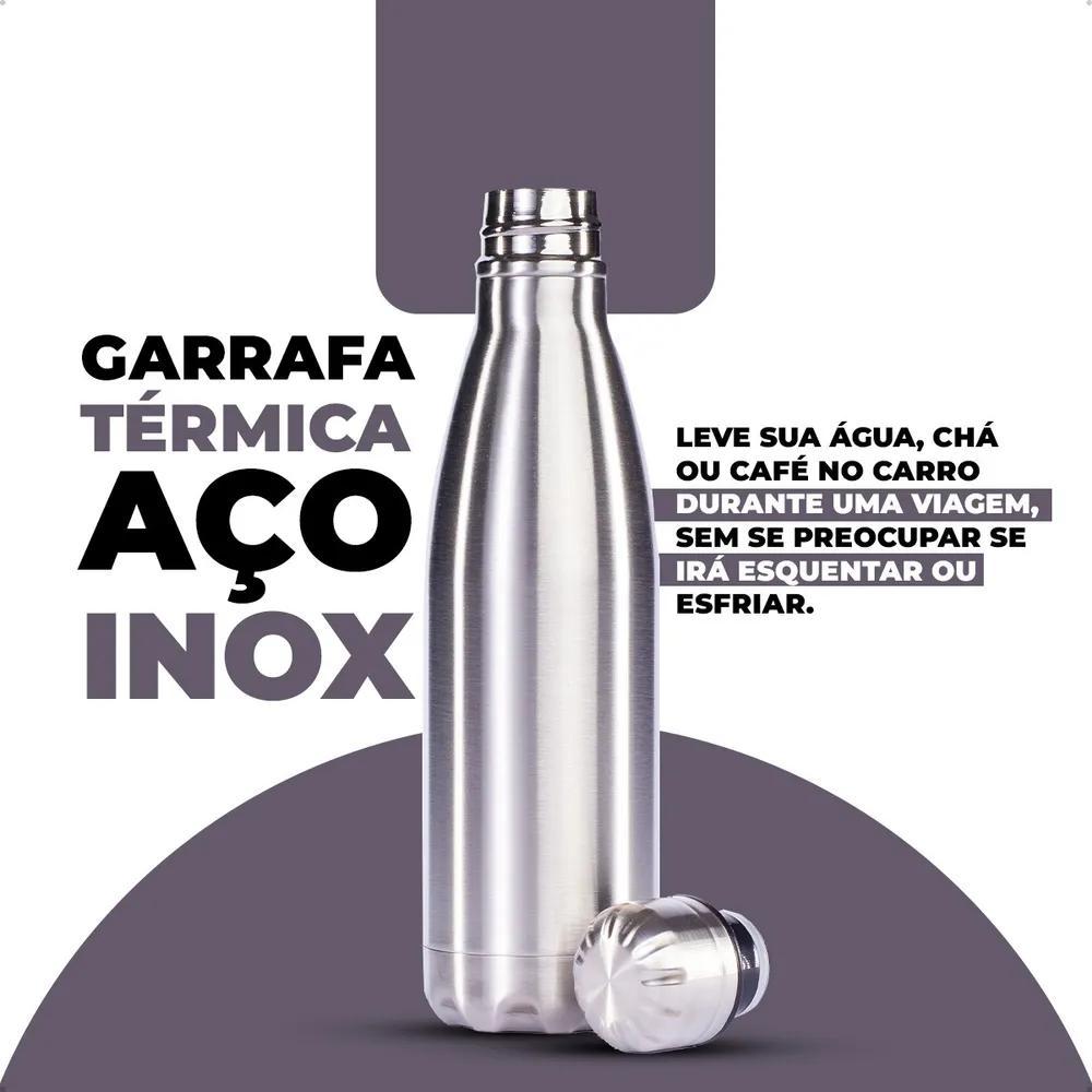 Vittak Garrafa Térmica 1 Litro Aço Inox Água Gelada Garantid
