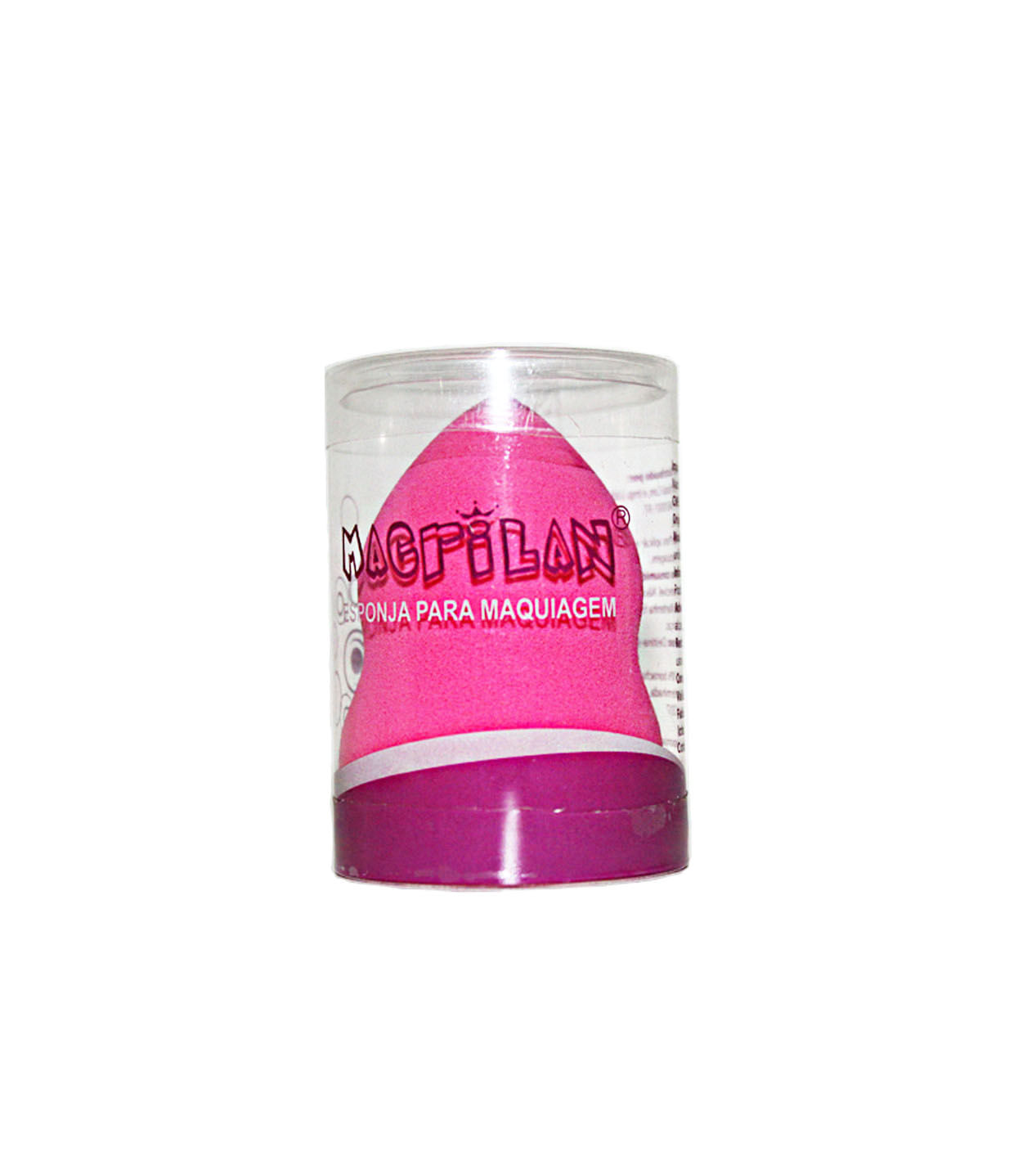 Miniatura Esponja de Maquiagem Macrilan Combo 2 uni. Rosa Choque