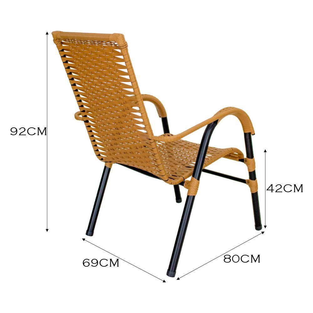 Miniatura Conjunto De 4 Cadeiras Bela De Aço Carbono E Fibra Sintética Caramelo
