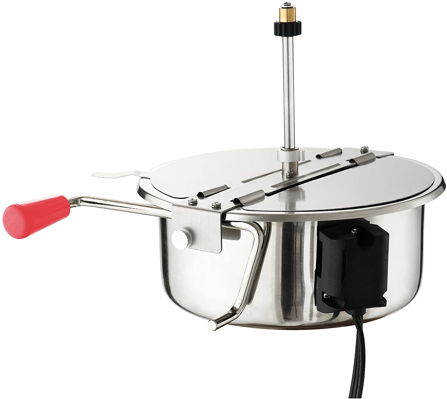 Carnival Popcorn Popper Machine With CartMakes Approx 3 Gallons Per Batch by Superior Popcorn Company 8 oz Red