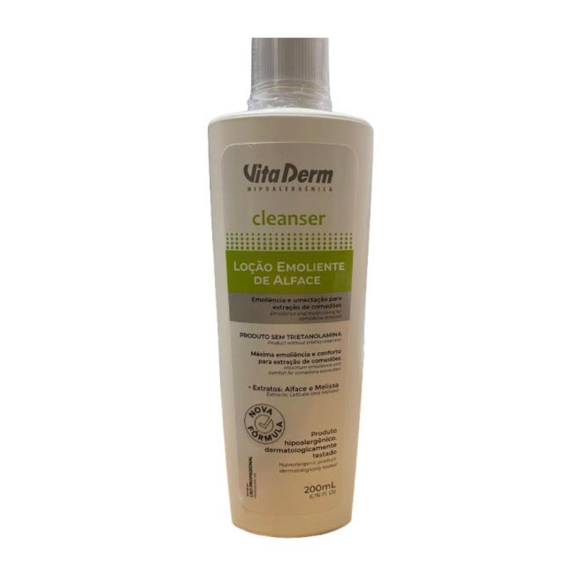 Miniatura Loção Emoliente De Alface Sem Trietanolamina 200Ml Vita Derm
