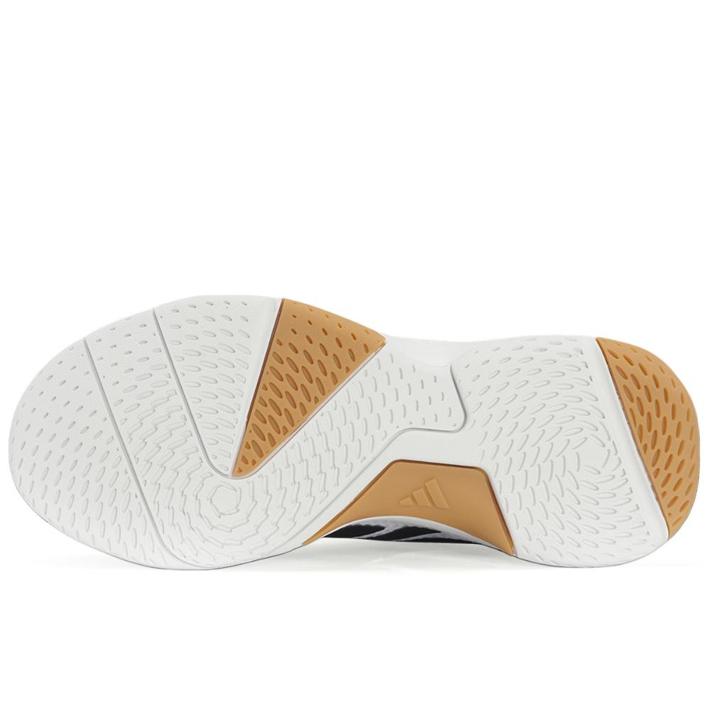 Miniatura Tênis Adidas Ligra 8 Indoor Branco e Preto 34