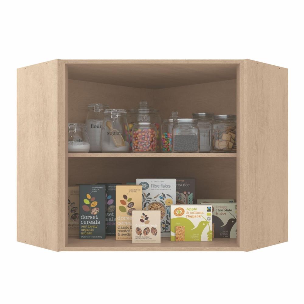 Miniatura Armário Aéreo para Cozinha Canto Oblíquo Karine Moveis Sul Carvalho