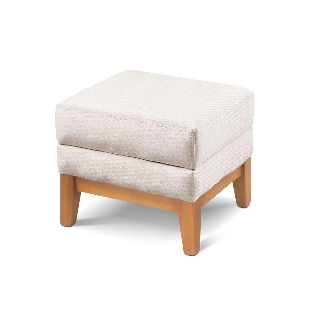 Miniatura Puff Retangular Para Sala áquila linho Nude 100