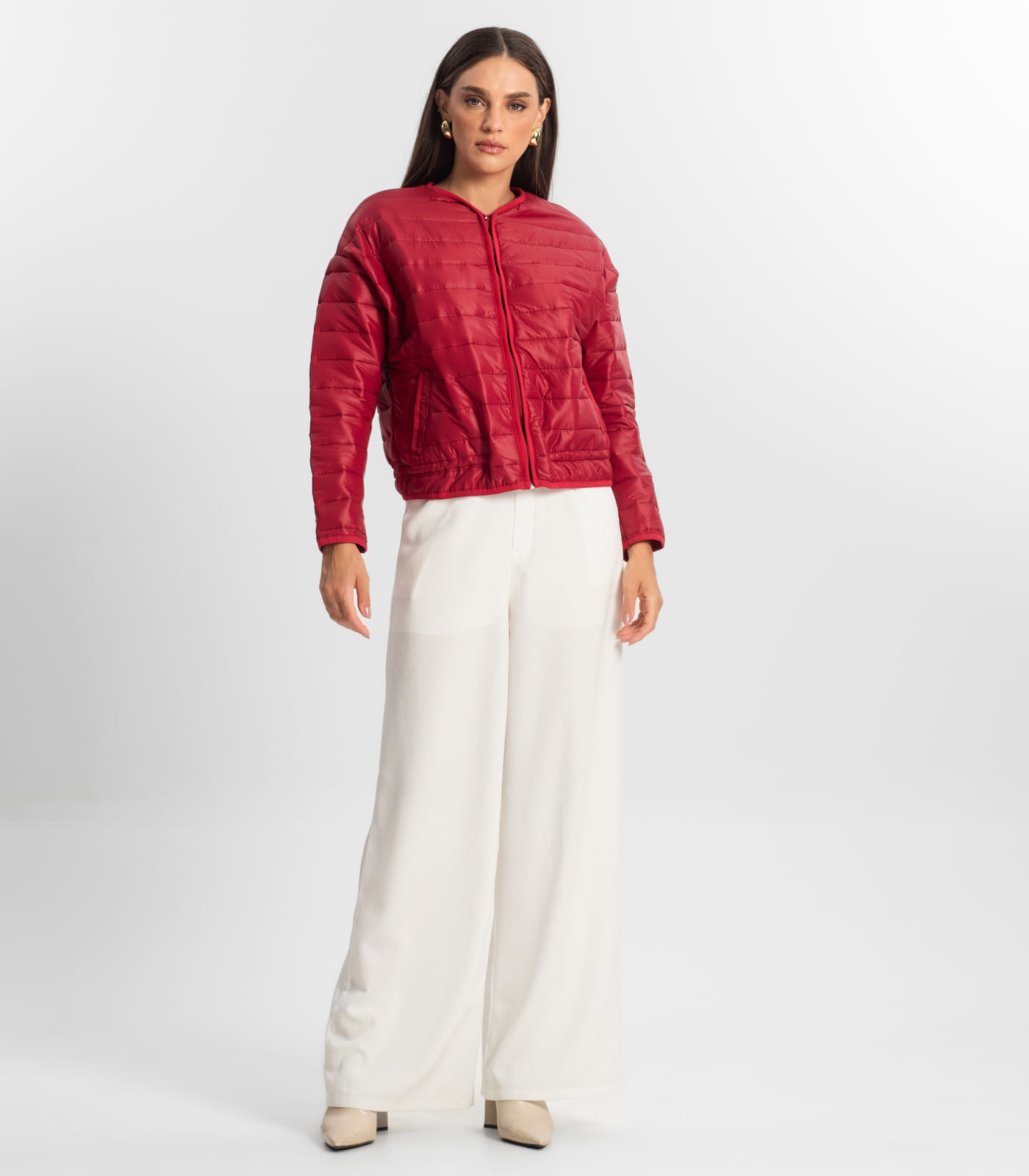 Miniatura Jaqueta Feminina Microfibra Endless Vermelho G