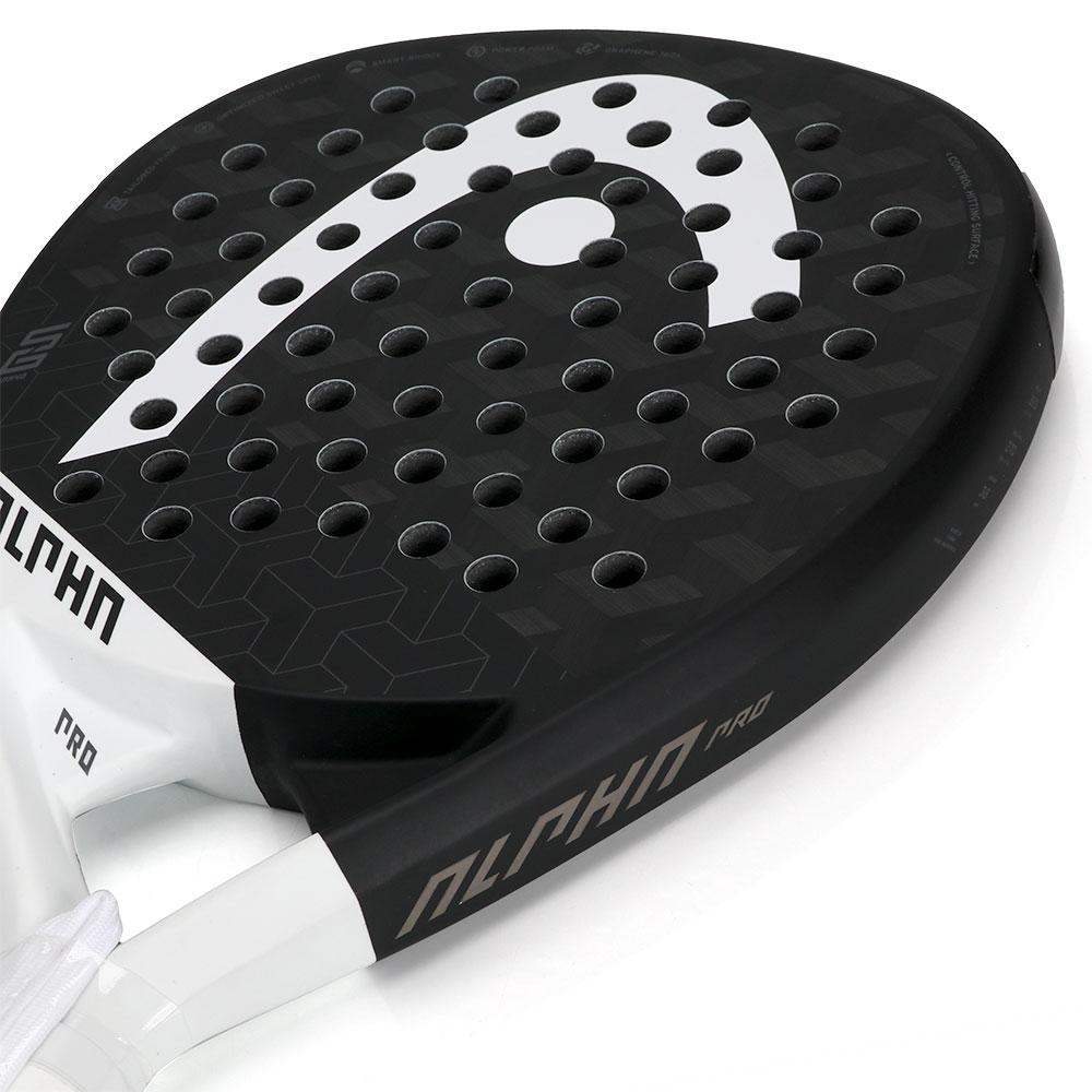 Miniatura Raquete de Padel Head 360+ Alpha Pro Preta e Branca