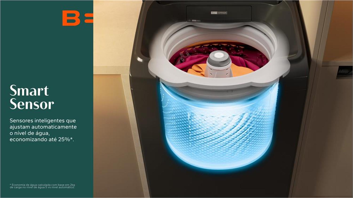 Máquina de Lavar Brastemp 15kg Cinza - BWT15A9 110V