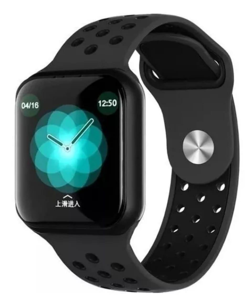 Miniatura Relógio F8 Esporte Inteligente Toque Preto