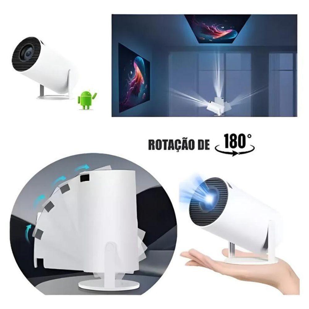 Miniatura Smart Projetor Hy300 Mini Projetor Suporta 4k Portátil