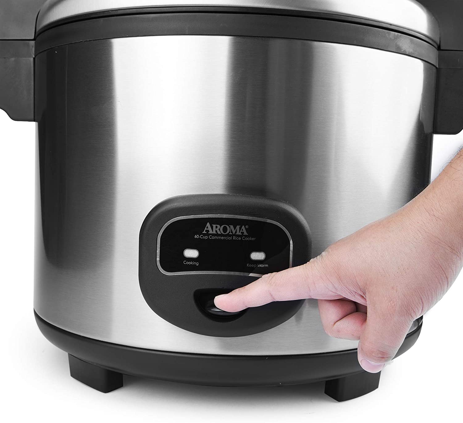 Aroma Housewares Panela de Arroz Elétrica Comercial 76L Aço I noxidável 110V