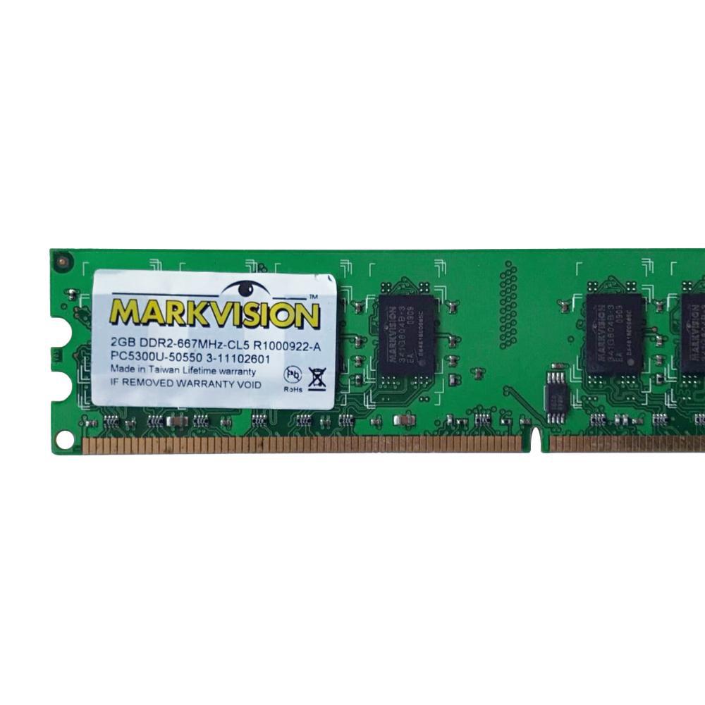 Miniatura Memória Ram 2Gb Ddr2 667Mhz Markvision Pc5300U