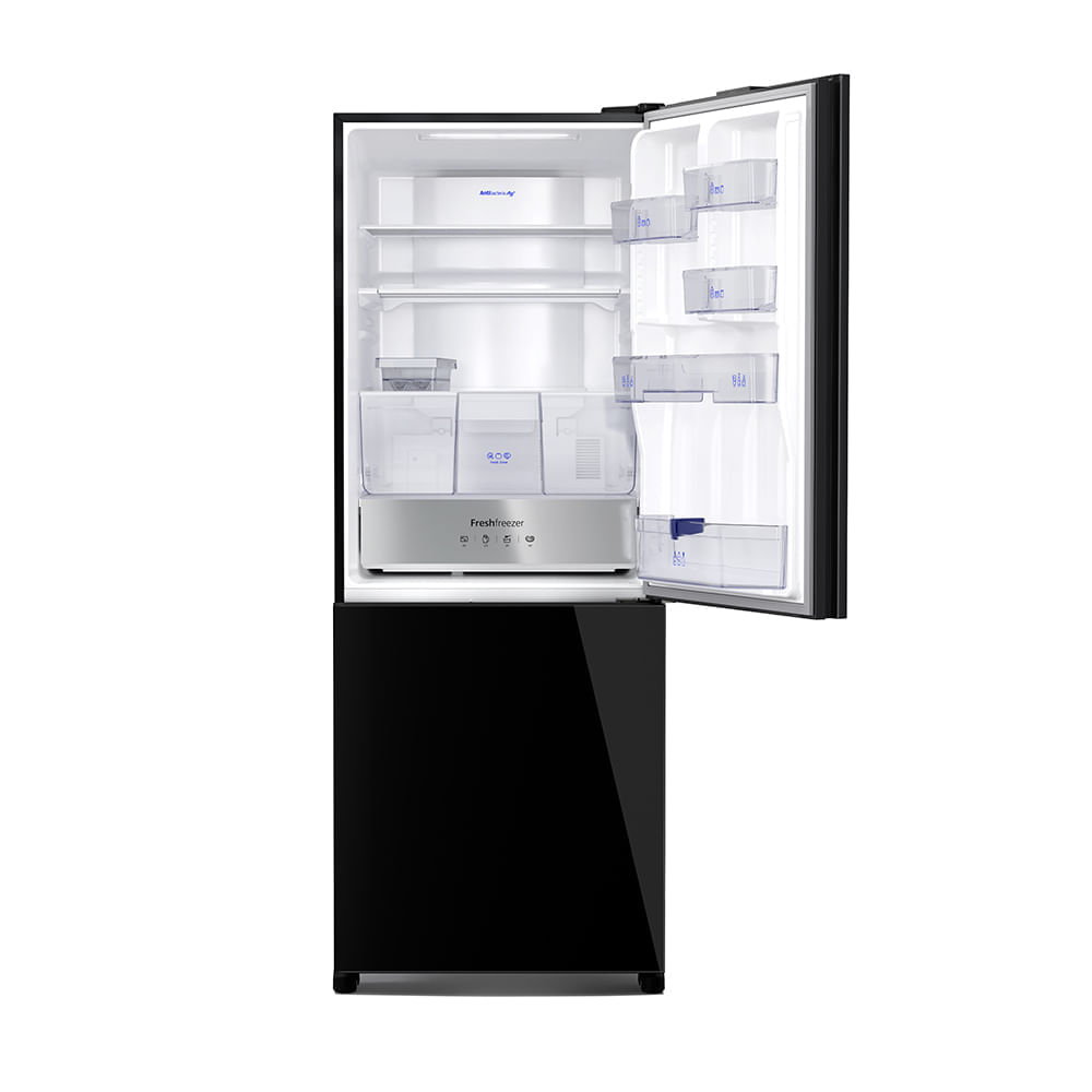 Miniatura Geladeira Panasonic BB65 Black Glass Inverse Frost Free 450L Inverter A+++ - NR-BB65GVFB 110v