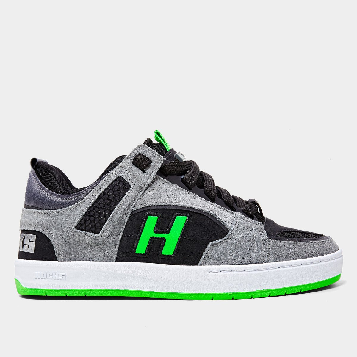 Miniatura Tênis Hocks Bold Preto+verde - 34