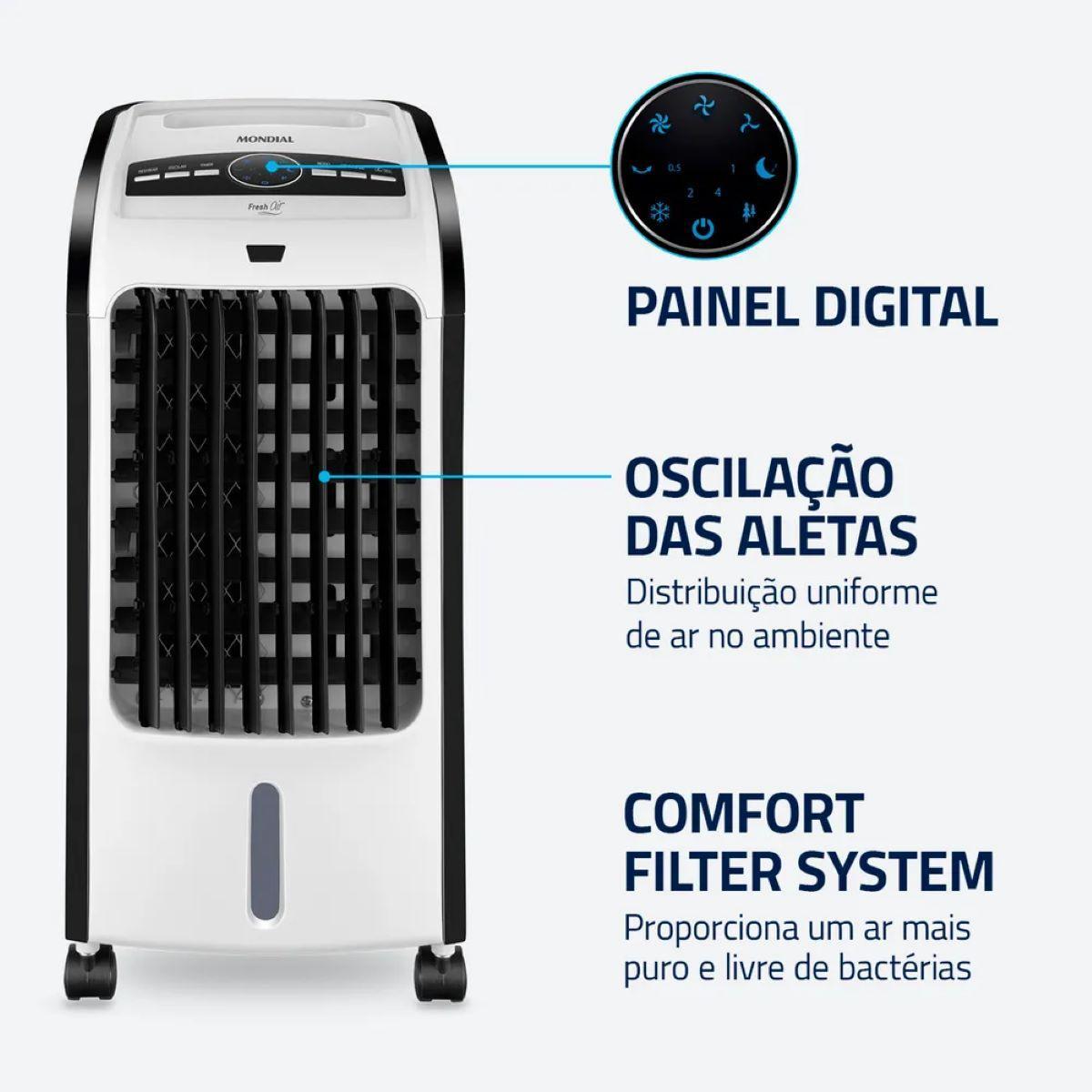 Miniatura Climatizador Mondial Fresh Air 4 Em 1 CL-03 Branco 220V