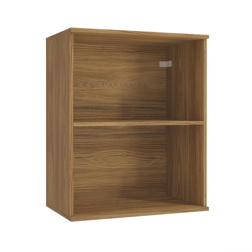 Miniatura Armário Aéreo Celeste Kappesberg 100% Mdf 1 Porta Nogueira 60cm