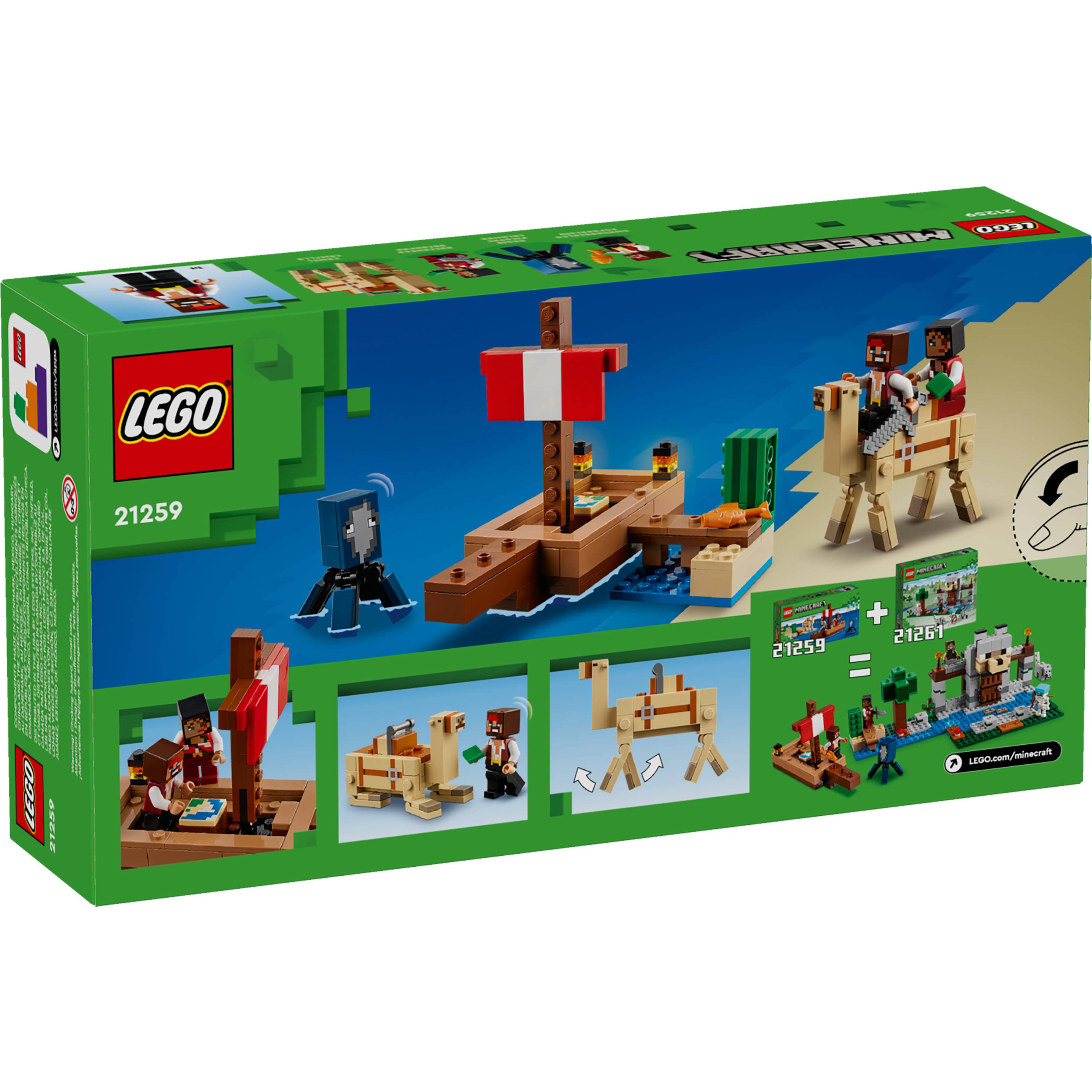 Miniatura LEGO Minecraft - A viagem do navio pirata