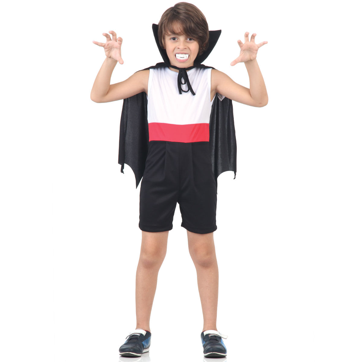 Miniatura Fantasia Vampiro Infantil Curto - Halloween G