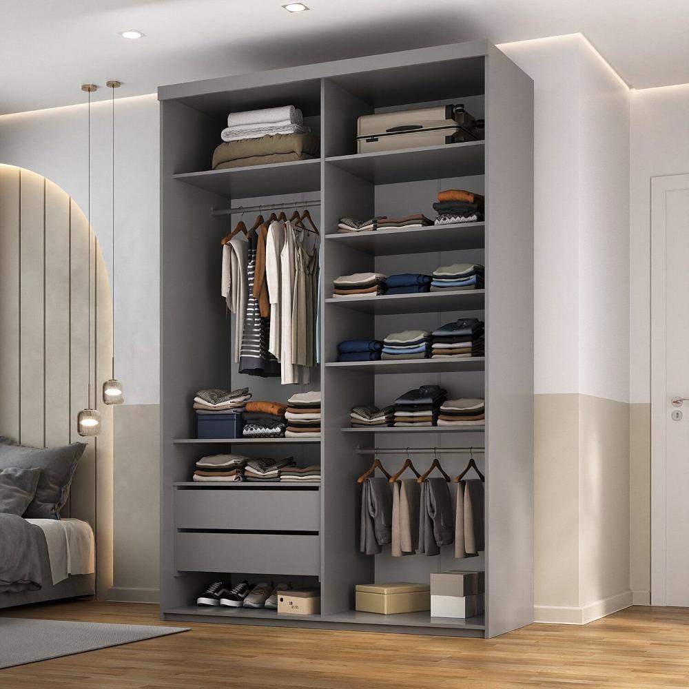 Miniatura Closet Solteiro 100% Mdf 139,5cm 2 Gavetas Moutier Urbi