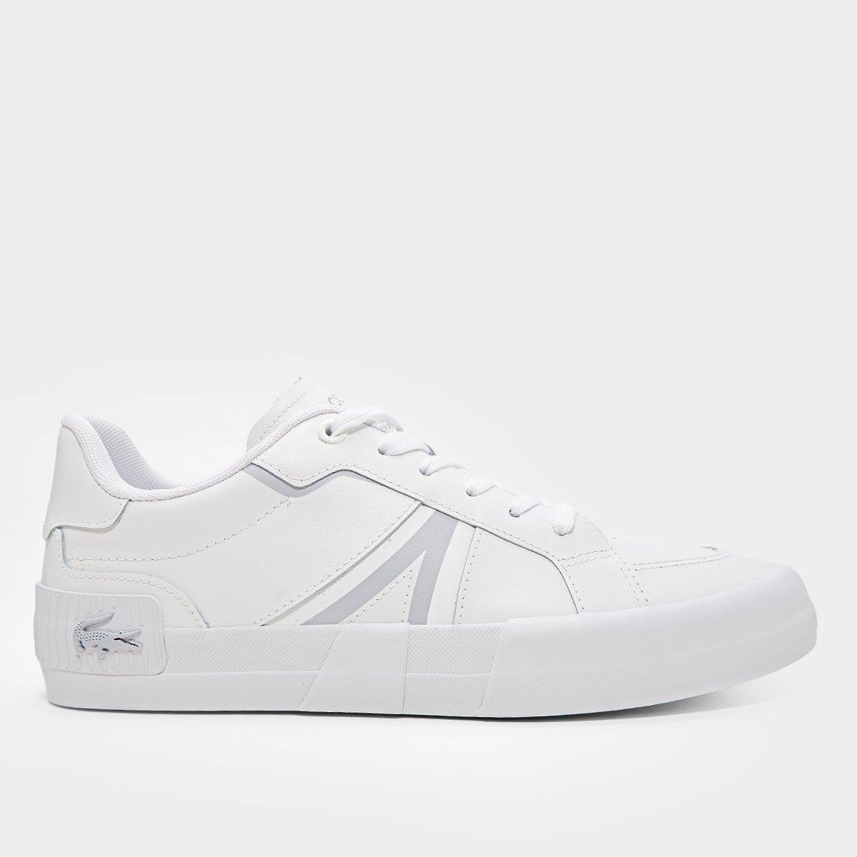 Miniatura Tênis Lacoste L004 Masculino Branco+Cinza - 38
