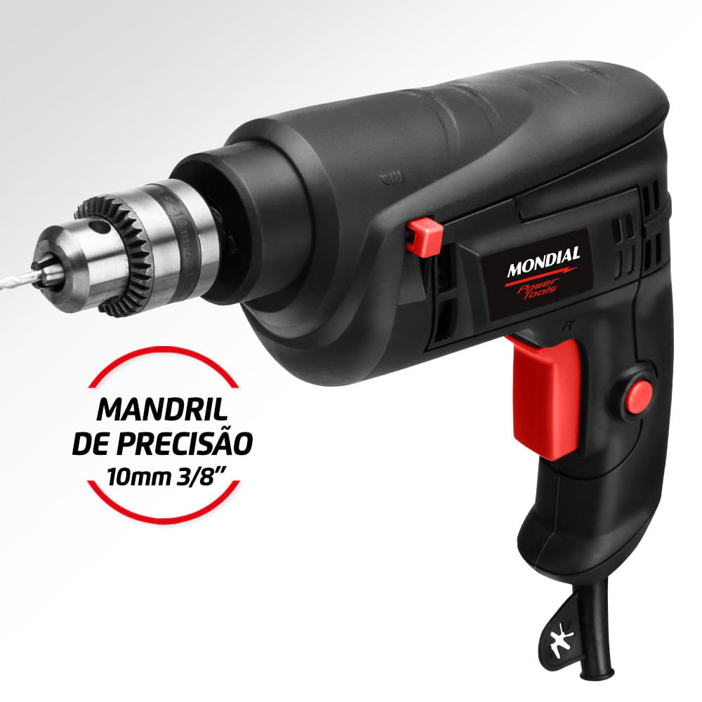 Miniatura Furadeira de Impacto Mondial Power Tools FI-09 FURADEIRA DE IMPACTO 550W-127V-PRETO
