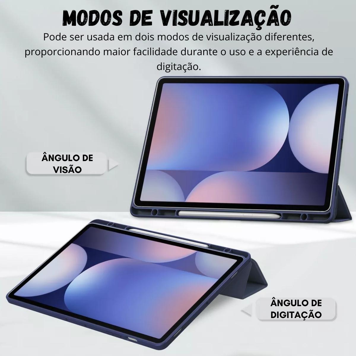 Miniatura Capinha Acrílico Para Samsung S10+ 12.4 X825 X820 + Película