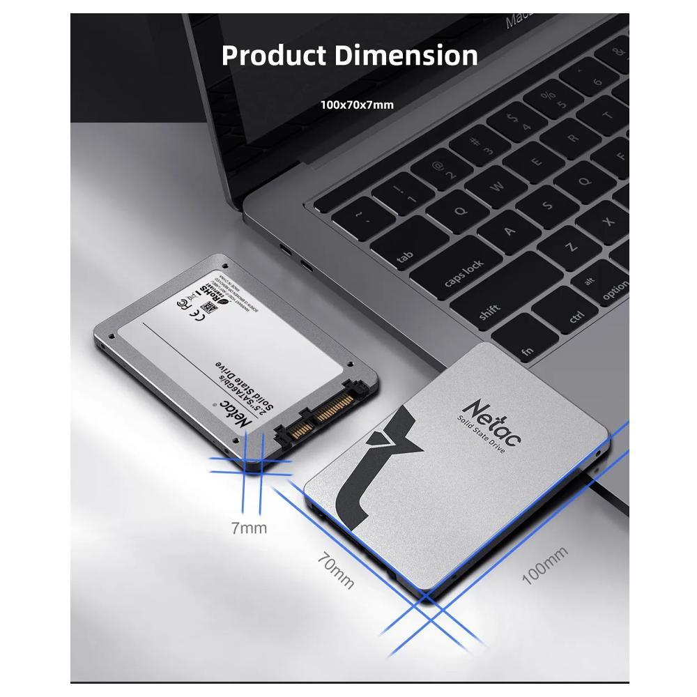 Miniatura Hd Ssd Netac 2Tb 2.5 Sataiii 560Mbs Leitura 520Mbs Gravação
