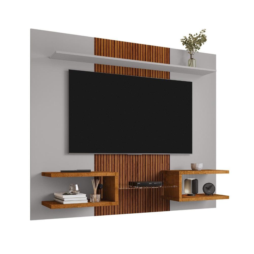 Miniatura Painel para TV até 55 Polegadas Atlas Off-White/Naturalle